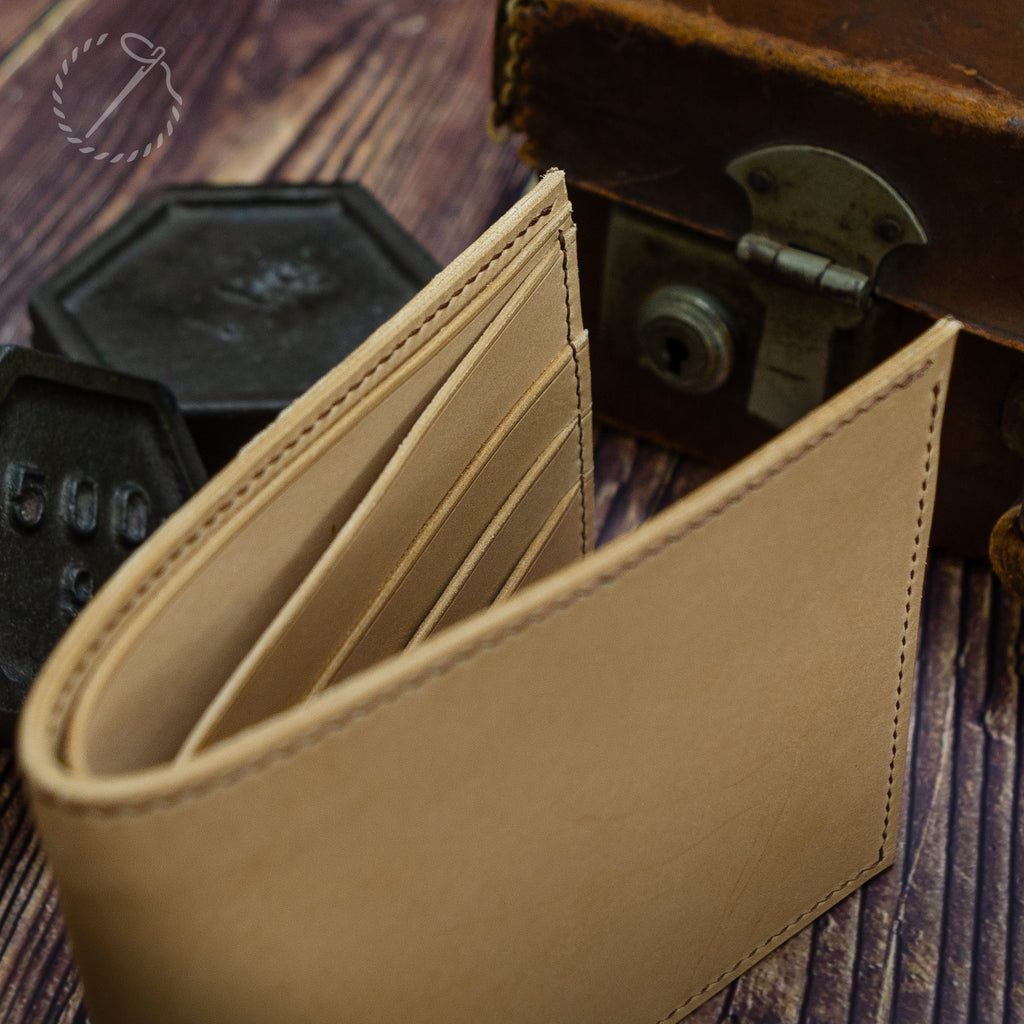 Leather Bifold Wallet – Light Tan Vachetta
