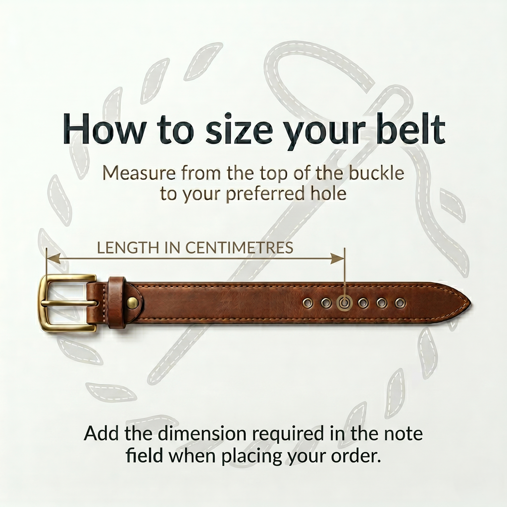 Classic Dress Belt — Vegetable-Tanned Leather — Stainless Steel Buckle